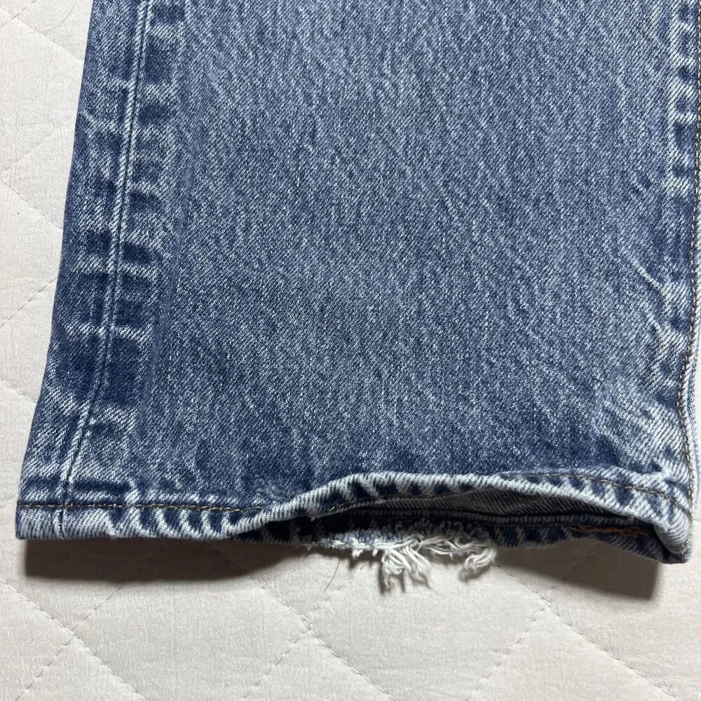 Levi's Denim Jeans Mens 38x30 Blue 501 Original Fit Straight Leg Button Fly